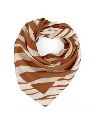 Pañuelo Print Zebra Cacao (70x70)