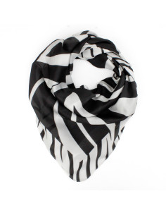 Pañuelo Print Zebra Black (70x70)