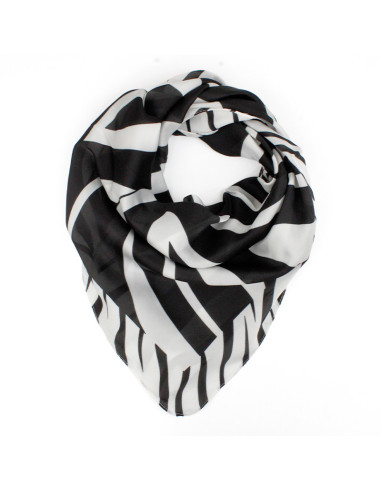 Pañuelo Print Zebra Black (70x70)