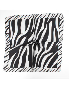 Pañuelo Print Zebra Black (70x70)