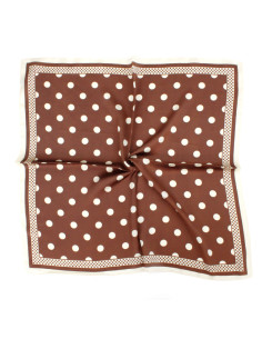 Pañuelo Brown Dots (70x70)