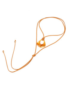 Collar de Gamuza y Acrílico