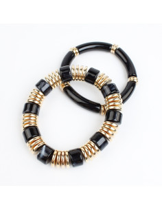 Set X2 Pulseras Elásticas Marbled