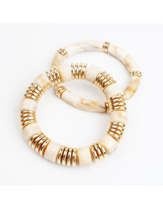 Set X2 Pulseras Elásticas Marbled