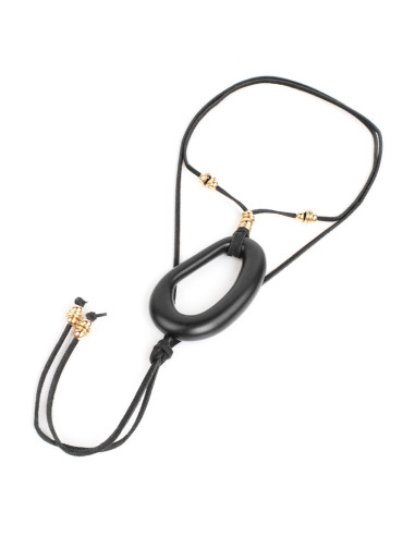 Collar de Gamuza y Dije Acrílico | Infinita Moda