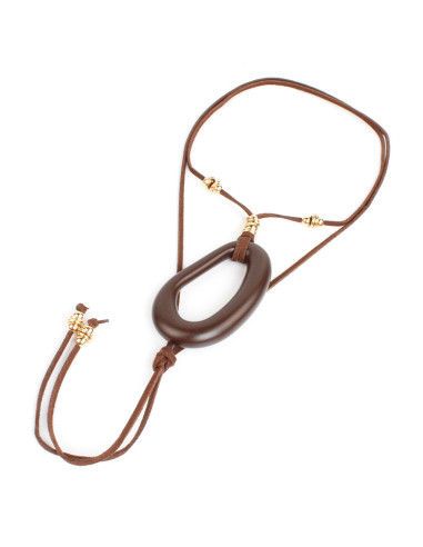 Collar de Gamuza y Dije Acrílico | Infinita Moda