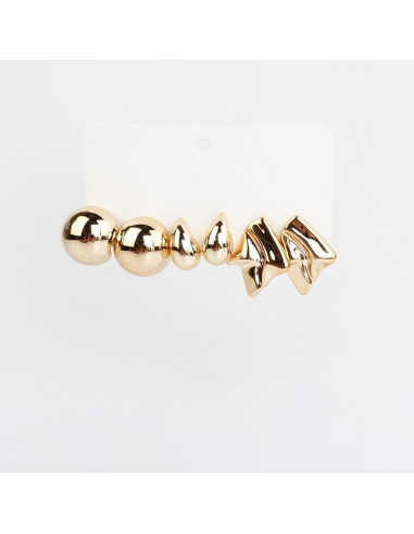 Set de Aros Chunky Dorados