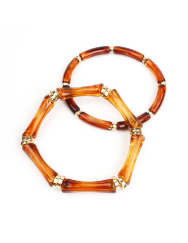 Set X2 Pulseras Caramel & Black