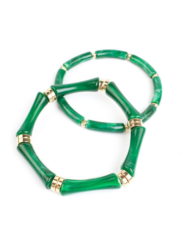 Set X2 Pulseras Caramel & Black