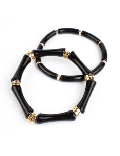 Set X2 Pulseras Caramel & Black