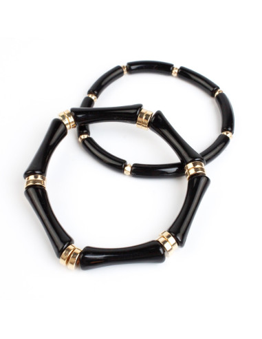 Set X2 Pulseras Caramel & Black