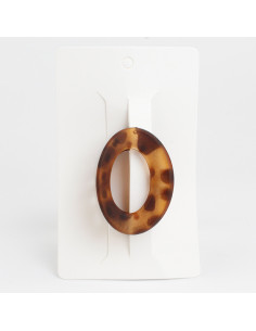 Broche Oval Print Mate