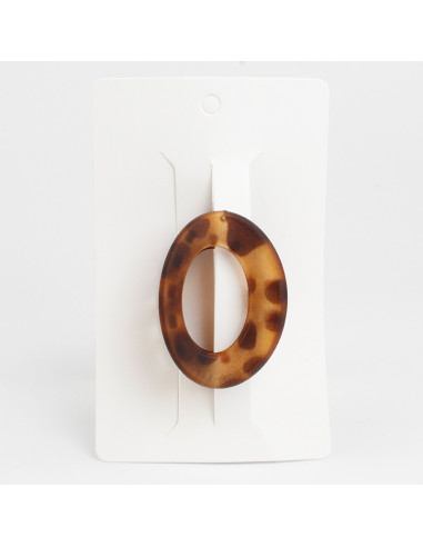 Broche Oval Print Mate