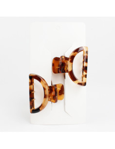 Broche set x2  Classic Print