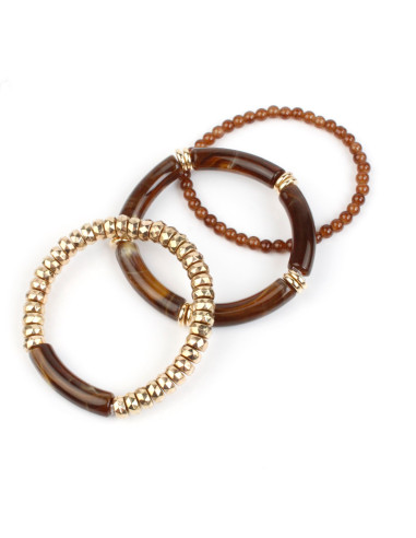 Set de Pulseras x3  Elástica