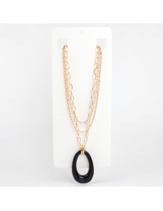 Collar de Cadena y Dije de Acrílico