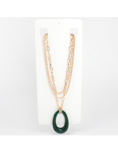 Collar de Cadena y Dije de Acrílico