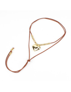 Collar de Gamuza y Dije de CCB