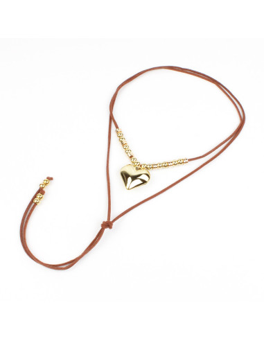 Collar de Gamuza y Dije de CCB