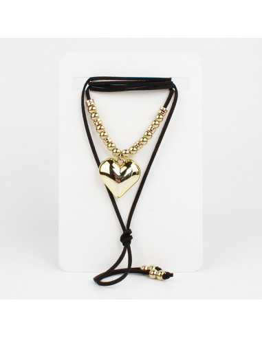 Collar de Gamuza y Dije de CCB