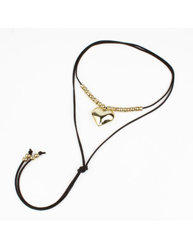 Collar de Gamuza y Dije de CCB