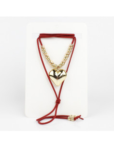 Collar de Gamuza y Dije de CCB