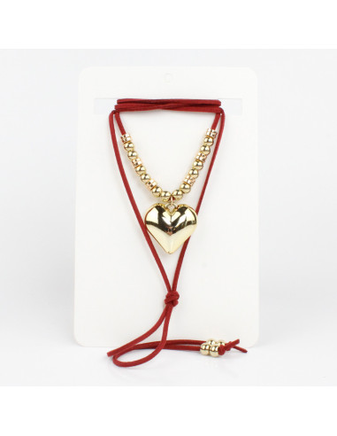 Collar de Gamuza y Dije de CCB