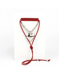 Collar de Gamuza y Dije de CCB