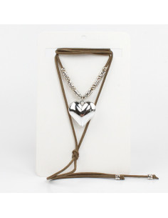 Collar de Gamuza y Dije de CCB