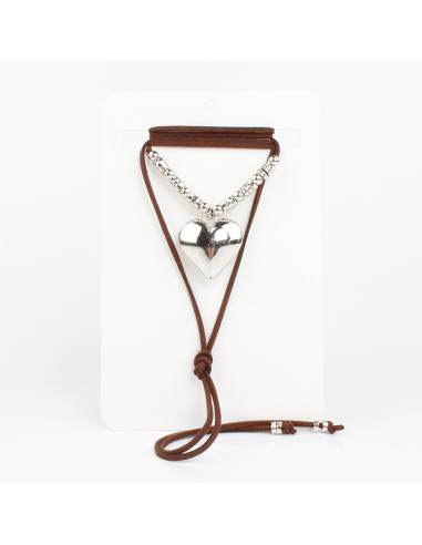 Collar de Gamuza y Dije de CCB