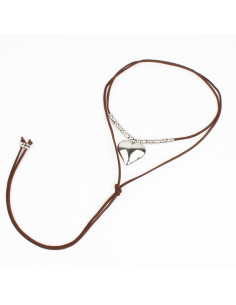 Collar de Gamuza y Dije de CCB