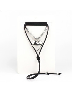 Collar de Gamuza y Dije de CCB