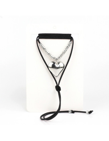 Collar de Gamuza y Dije de CCB