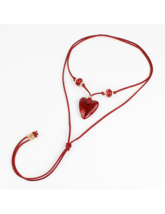 Collar de Gamuza y Acrílico