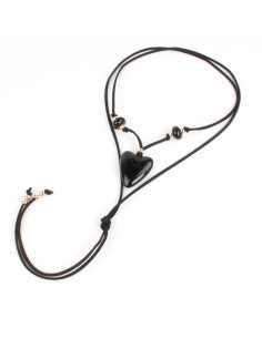 Collar de Gamuza y Acrílico