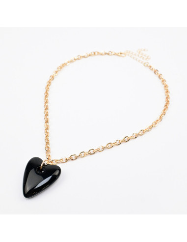 Collar de Cadena y Dije de Acrílico