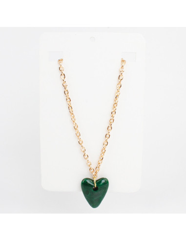 Collar de Cadena y Dije de Acrílico