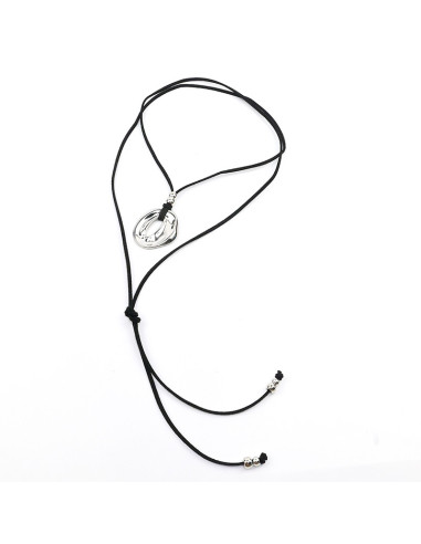 Collar de Gamuza y Dije de Fundición