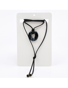 Collar de Gamuza y Dije Acrílico