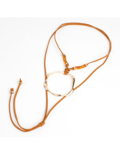 Collar de Gamuza y Dije Boho