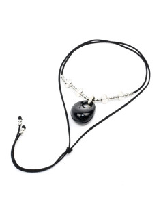 Collar de Gamuza y Dije Orgánico