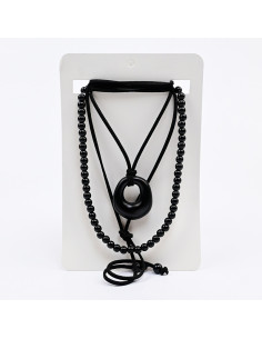 Set de Collares Gamuza y Enhebrado
