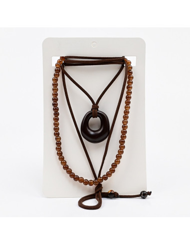 Set de Collares Gamuza y Enhebrado