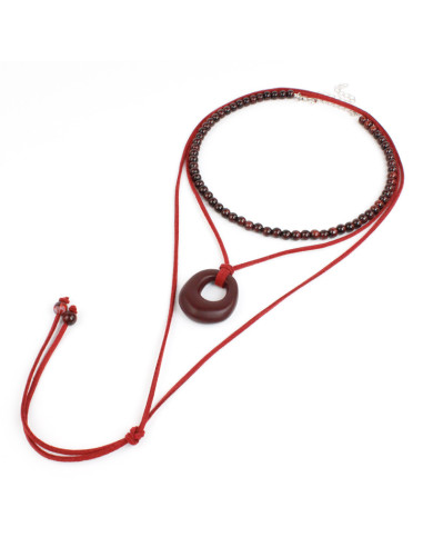 Set de Collares Gamuza y Enhebrado