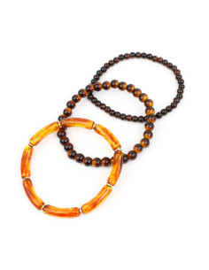 Set de Tres Pulseras Elásticas