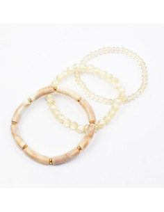 Set de Tres Pulseras Elásticas