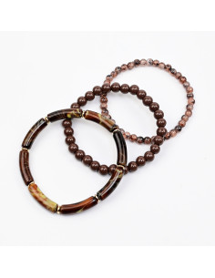Set de Tres Pulseras Elásticas
