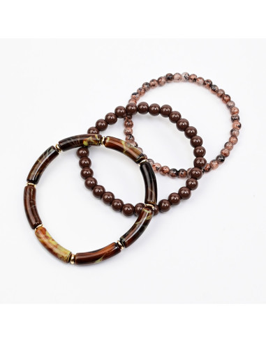 Set de Tres Pulseras Elásticas