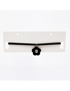 Choker Gamuza y Flor