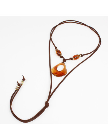 Collar Corbatero de Gamuza | Infinita Moda